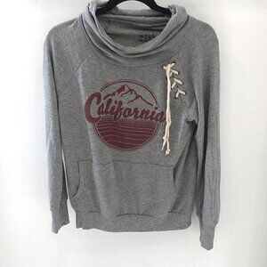 Well Worn Los Angeles Drape Neck Lounge California Sweatshirt Size Extra Small